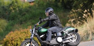 Go green! H-D's new Hard Candy Custom Lucky Green Flake, that is