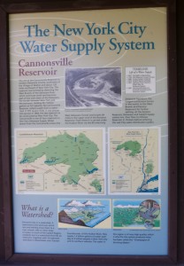 The Cannonsville Reservoir in the Catskill Mountains is one of several fresh water repositories of drinking water for the Big Apple.