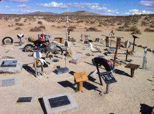 The Husky Memorial honors desert riders and racers who have passed on.