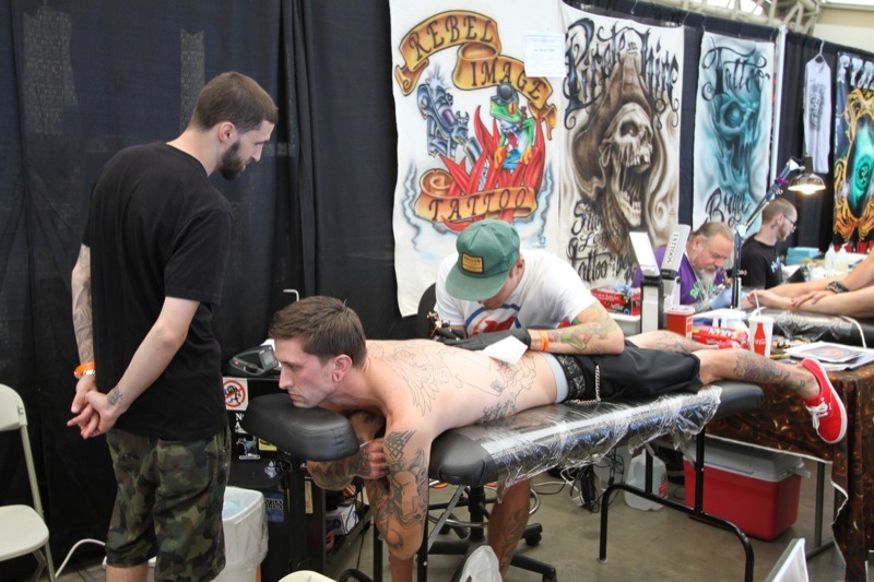 More than 100 artists set up shop at the Wildwood Tattoo Beach Bash