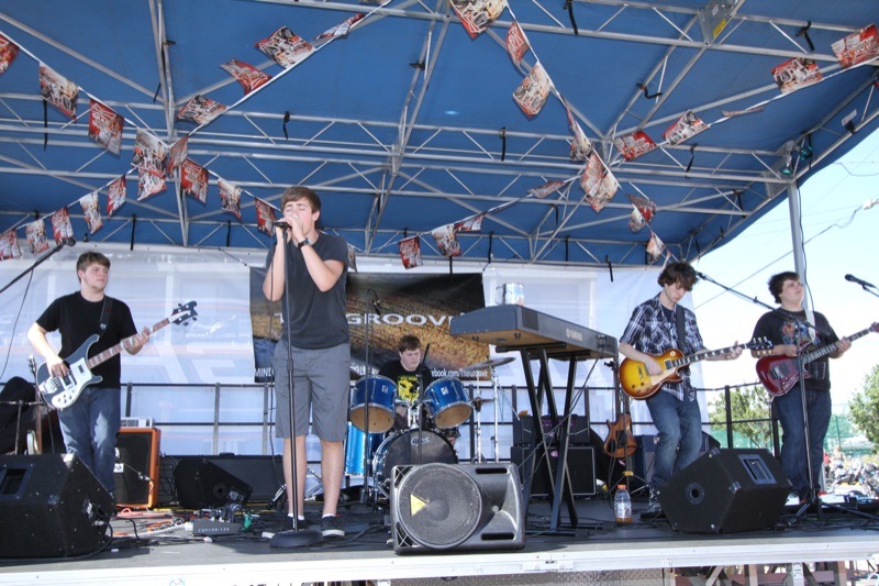 The talented young men of The Groove entertained the crowds in front of the convention center all day Sunday
