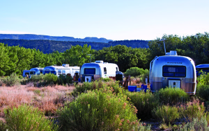 Sleeping in Hollywood-themed Airstream trailers at the Shooting Star Drive-in is a one-of-a-kind experience.