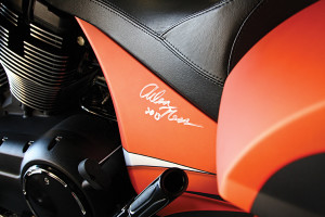 Arlen Ness also hand signed the Customized 2013 Victory Cross Country, which is being raffled off as a fundraiser for the National Motorcycle Museum.