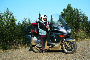 A tourer suited for interstates looked out of place at the Arctic Circle, but bigger bikes have tagged Deadhorse.