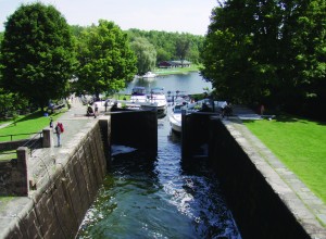 Named a UNESCO World Heritage Site in 2007, the Rideau Canal is among the greatest engineering feats of the 19th century. These locks are at Jones Falls.