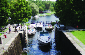 Named a UNESCO World Heritage Site in 2007, the Rideau Canal is among the greatest engineering feats of the 19th century. These locks are at Jones Falls.