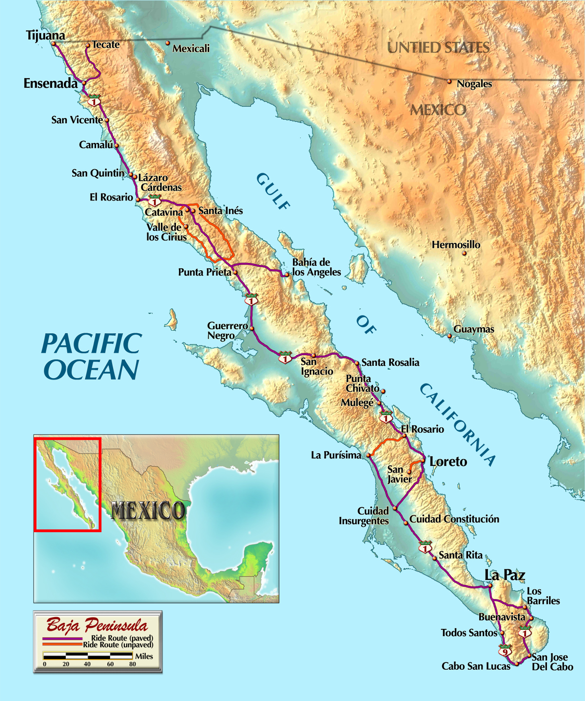 Map Of Baja Photos
