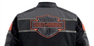 Harley-Davidson Rumble Mesh w/ Leather Accents Jacket - back
