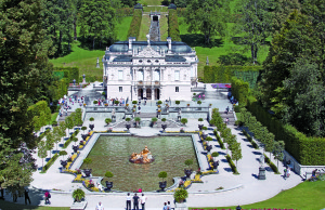 Linderhof Palace in southern Germany, one of three palaces built by the eccentric King Ludwig II and supposedly his favorite.