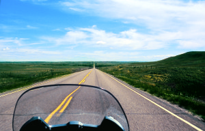 A 26-mile straightaway and no other traffic: Perfect conditions for riding an elusive Big Ton.