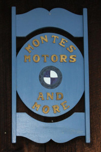 A sign outside Montes Motors and More.