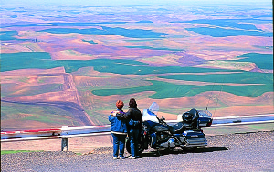 Aerial view of the Palouse from Steptoe Butte.