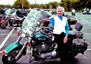 Gloria Struck at the still young age of 87. She still rides to Daytona, Sturgis and most Motor Maids gatherings.