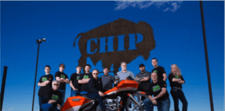 Sturgis Brown High School Student Build Challenge team and the Legends Ride raffle bike
