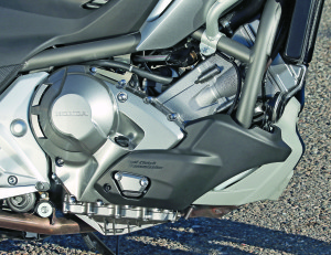 The NC700X’s 670cc engine is designed for maximum efficiency and redlines at just 6,500 rpm.