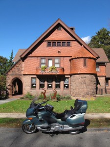 Many libraries are located in architecturally historic buildings like this one in Norfolk.