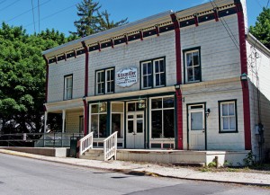 The Coal Bucket Café in Kitzmiller, Maryland, used to be the general store when Kitzmiller was a thriving coal town.