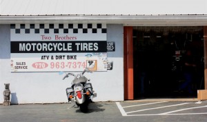 Keel Brothers Motorcycle Tires is still known locally by its original name, Two Brothers.
