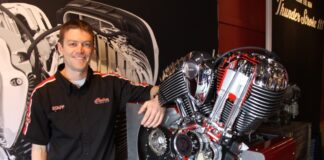Lead designer and engineer behind Indian's new Thunder Stroke 111, Eric Fox