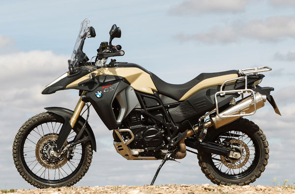 BMW F 800 GS Adventure in Sandrover matte with optional equipment.