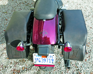 The saddlebags do look good, but are a tad small as they have to make room for the shock absorbers.