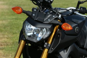 The naked FZ-09 lacks wind protection and its fuel tank holds just 3.7 gallons.