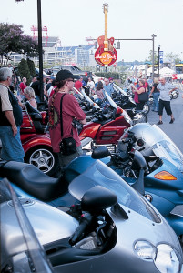 A Sunday night escorted parade took Jubilee riders to downtown Nashville.
