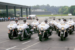 The Daytona Harley-Davidson Precision Drill Team escaped hurricanes to attend the Jubilee.