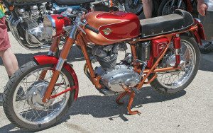 Best Italian Bike Show entry was this “jelly” tank 1961 Ducati owned and frequently ridden by Ernesto Quiroga.