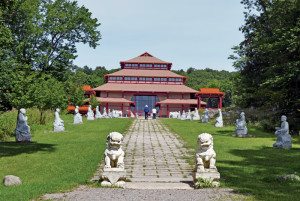 Walking to enlightenment at the Chuang Yen Monastery in New York.