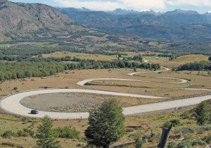  This set of curves on the Carretera Austral in Chile may look like they belong in the Alps, but the unpaved road that followed was pure Patagonia.