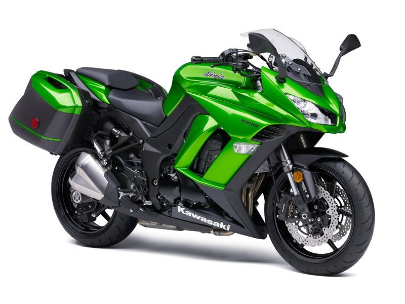For 2014, the Kawasaki Ninja 1000 ABS gets engine upgrades, KTRC traction control, Power Modes and many other changes to enhance its performance and touring capabilities. Redesigned 29-liter saddlebags are optional.