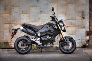 The Honda Grom 125 also comes in bad-boy black.