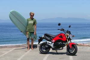 A grom standing next to a Grom.