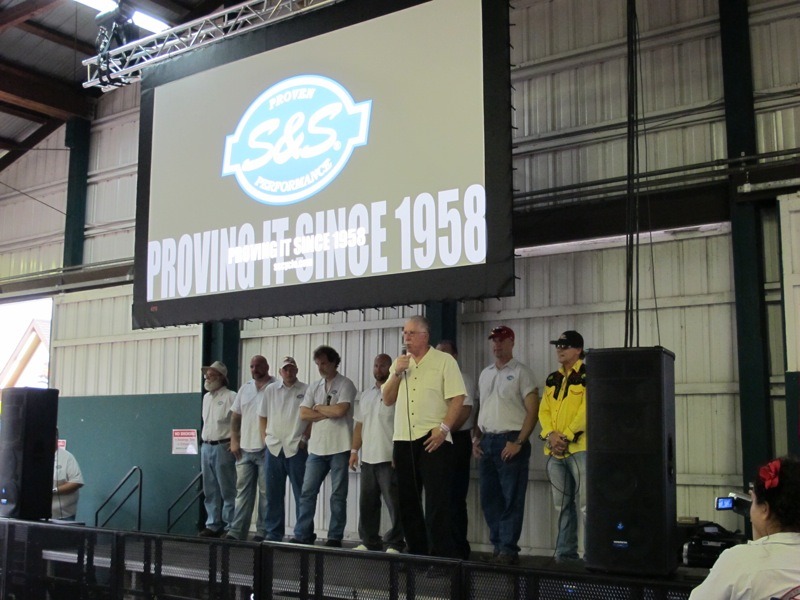 George B. Smith Jr. welcomes attendees at Friday’s opening ceremony in the Oktoberfest pavilion