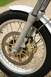 2014 Royal Enfield Continental GT front wheel