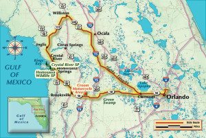 Florida motorcycle ride map