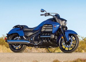 The 2014 Honda Gold Wing Valkyrie is 154 pounds lighter than the GL1800 but offers the same prodigious torque.