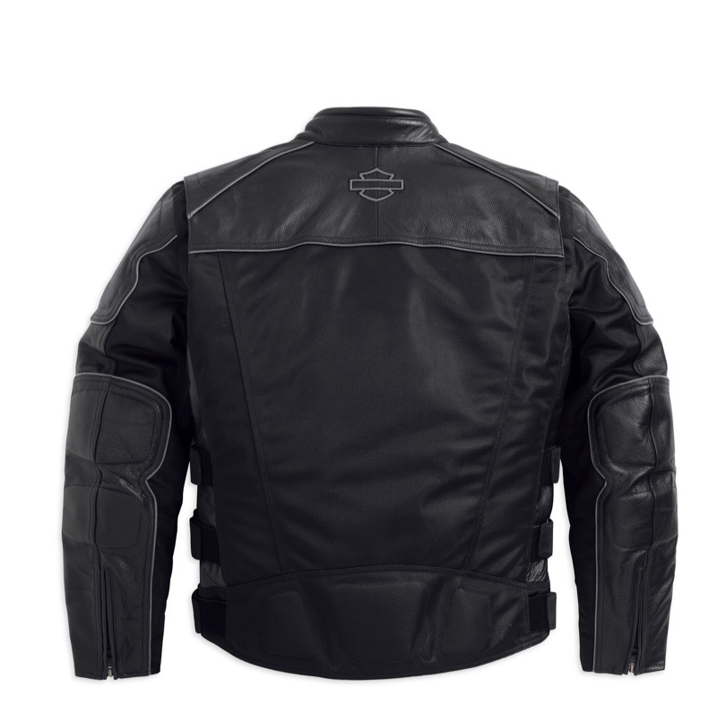 Harley-Davidson Men's Blackoak Jacket with Leather Trim (back)