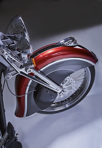 Front fender design elements found on "Big Chief Custom"