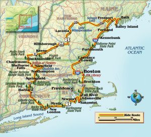 New England route map