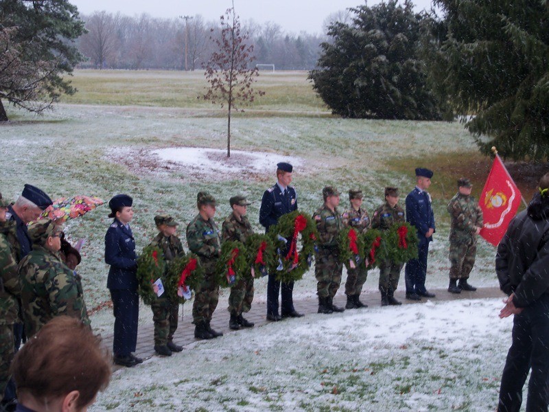 An emotional wreath presentation was held at Stanley Park in Massachusetts
