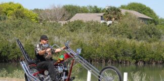Bernie "Warrior" Tatro's "Born to be Wild" custom chopper