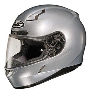 HJC CL-17 Motorcycle Helmet in Silver.