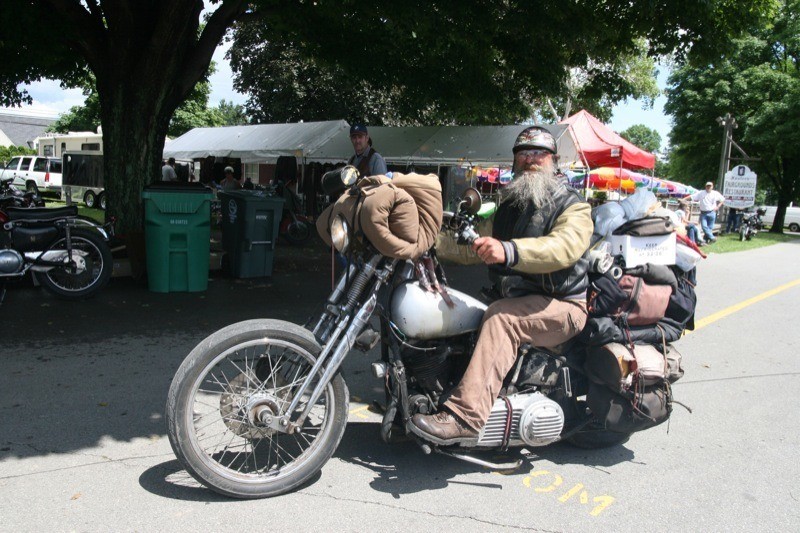 Panhead Billy at the AMCA Rhinebeck Grand National Meet in 2005