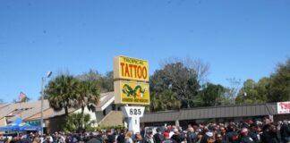 Willie's Tropical Tattoo Chopper Time Show in Ormond Beach, Florida