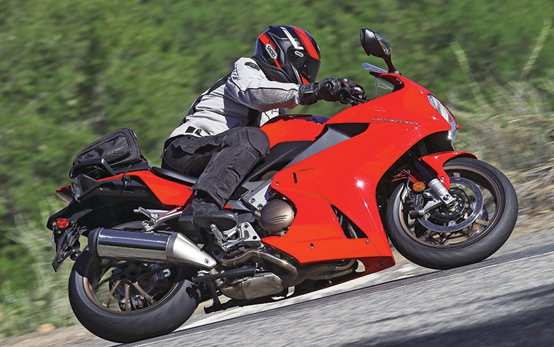 In the right hands the Interceptor will easily hang with faster, lighter sportbikes, and its rider won’t feel as mashed at the end of a long ride.