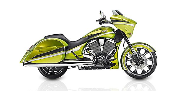 2015 Victory Magnum in Plasma Lime.