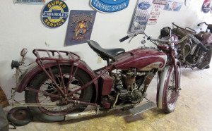 A 1933 74” VLD Sport Solo set up as a police bike.