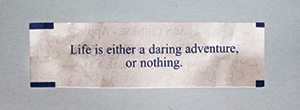 This was inside Ken’s fortune cookie the first time the boys had dinner without their dad, who passed away in February.